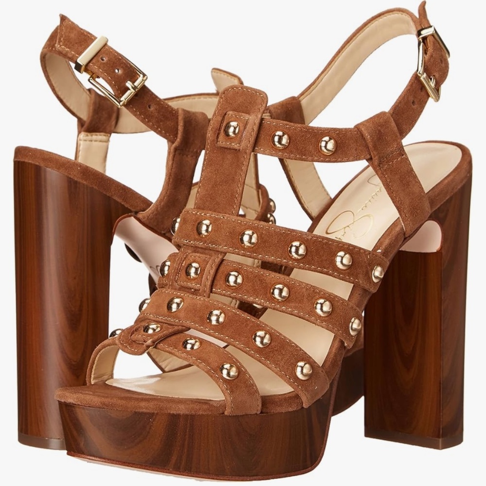 JESSICA SIMPSON Rienne Platform Sandal In Tobacco